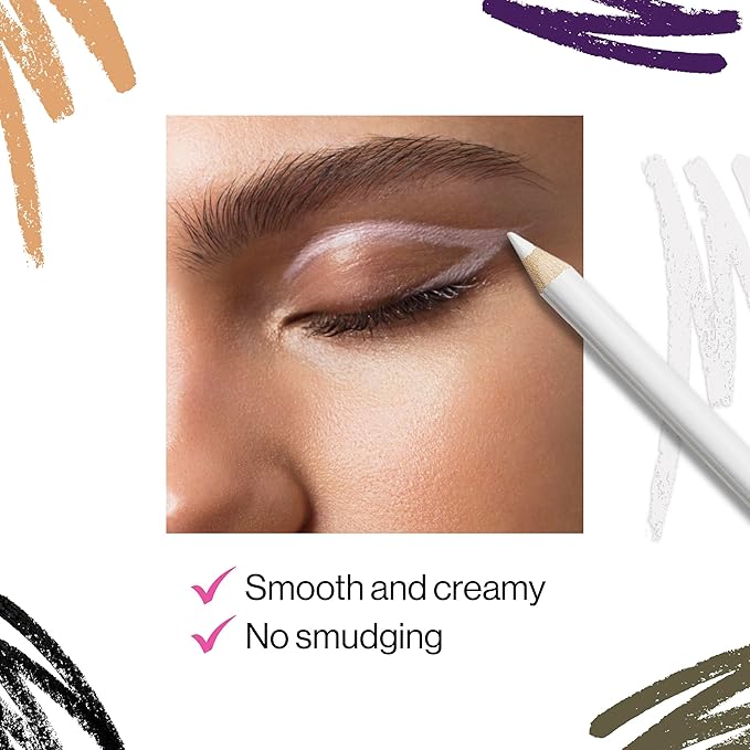 wet n wild カラーアイコン コールアイライナーペンシル – 豊かで高発色のカラー、なめらかでクリーミーな使用感、長時間持続するマットな仕上がりの多様性、クルエルティフリー – You're Always White!