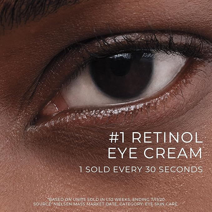 RoC Retinol Correxion Under Eye Cream for Dark Circles & Puffiness, Daily Wrinkle Cream, Anti Aging Skin Care Treatment Women and Men, 0.5 oz (Packaging May Vary)