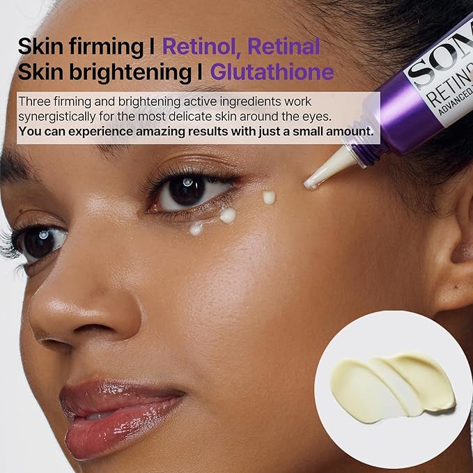 SOME BY MI Retinol Intense Advanced Triple Action Eye Cream – 1.01Oz, 30ml – Korean Retinol Under Eye Cream Anti Aging for Fine Lines – Brightens Dark Circles & Smooths Skin Texture – Korean Skin Care