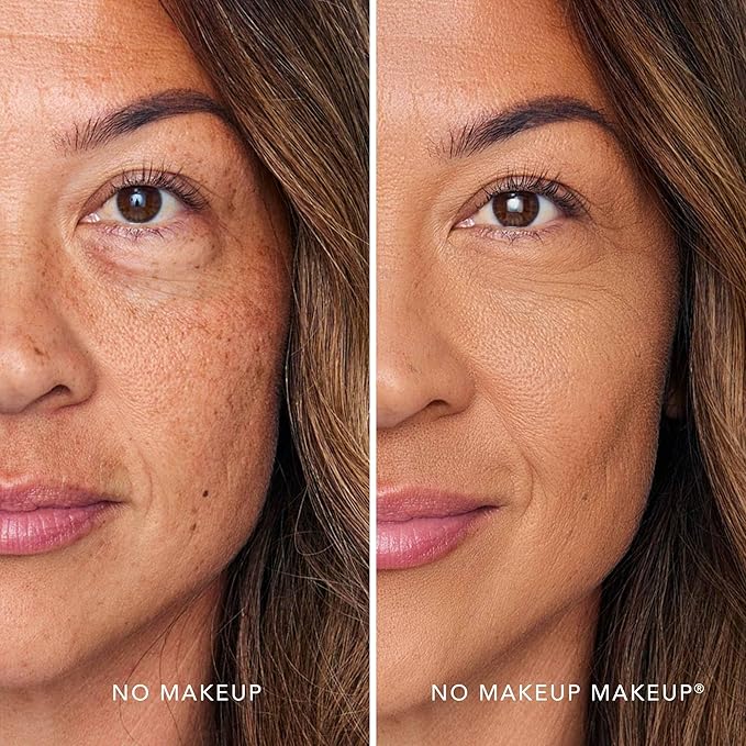 No Makeup Makeup Foundation, Weightless Cream-Balm Formula Conceals, Corrects and Camouflages with Skin-Tone Adaptive Flexshade Technology, Buildable, Long-Lasting, Cruelty-Free, Vegan, Tan