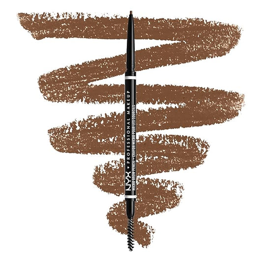 NYX PROFESSIONAL MAKEUP マイクロ ブロウ ペンシル、プレシジョンアイブロウペンシル - クールアッシュブラウン
