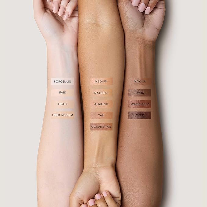 No Makeup Makeup Foundation, Weightless Cream-Balm Formula Conceals, Corrects and Camouflages with Skin-Tone Adaptive Flexshade Technology, Buildable, Long-Lasting, Cruelty-Free, Vegan, Tan