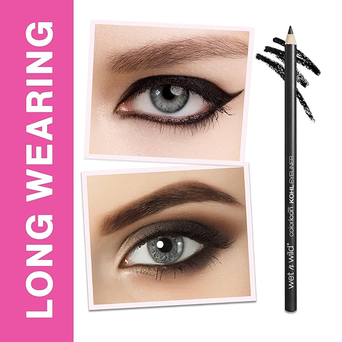 wet n wild Color Icon Kohl Eyeliner Pencil, Rich Hyper-Pigmented Color, Smooth Creamy Application, Long-Wearing Matte Finish Versatility, Cruelty-Free - Neutral Calling Your Buff!