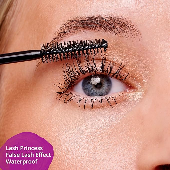 essence | ラッシュプリンセス false lash エフェクト マスカラ ウォータープルーフ | ヴィーガン & クルエルティフリー | 長さとボリューム (1個)
