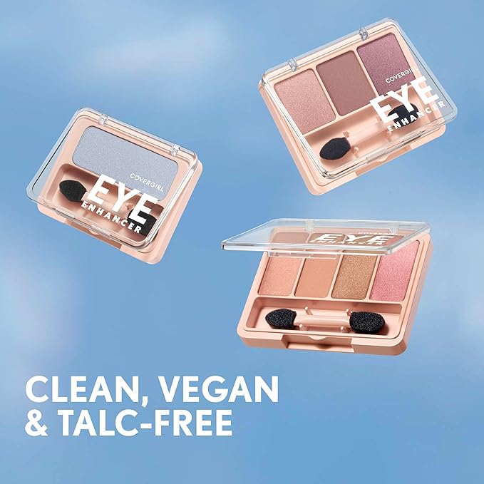 Covergirl アイエンハンサー, ミッドナイトグリマー, アイシャドウモノ, 普段使いしやすい, クリーン＆ヴィーガン, タルクフリー, マット＆シマーフィニッシュ, 滲みにくい, 0.09oz