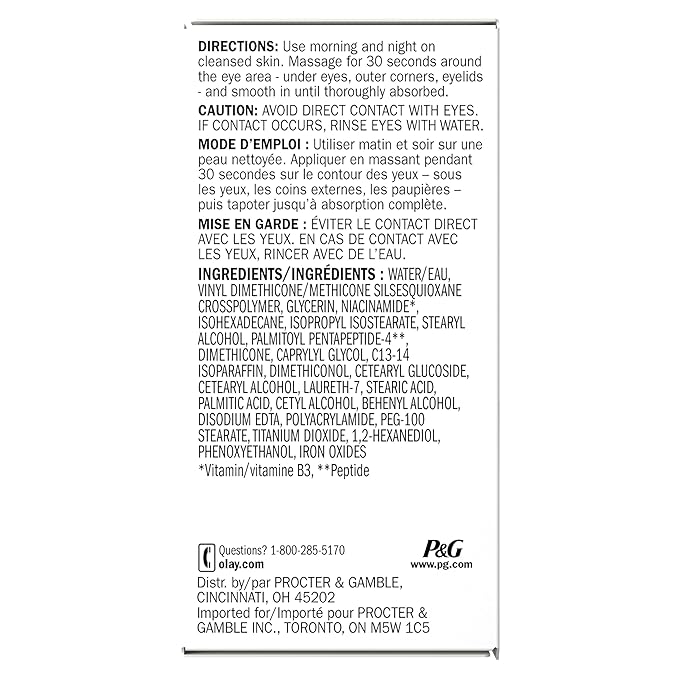 Olay Eyes Ultimate Eye Cream for Dark Circles,Wrinkles and Puffiness,13 ml (0.4 fl. oz.),(Pack of 2)