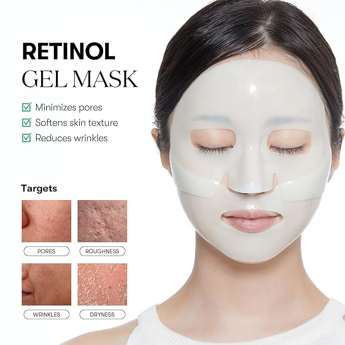 VT COSMETICS Reti-A Reedle Shot 100 2-Step Hydrogel Mask(34.5gx4ea), Intensive Tightening, Exosome Retinol, Overnight Melting Mask, Ideal for Retinol Beginners, Korean Facial Mask
