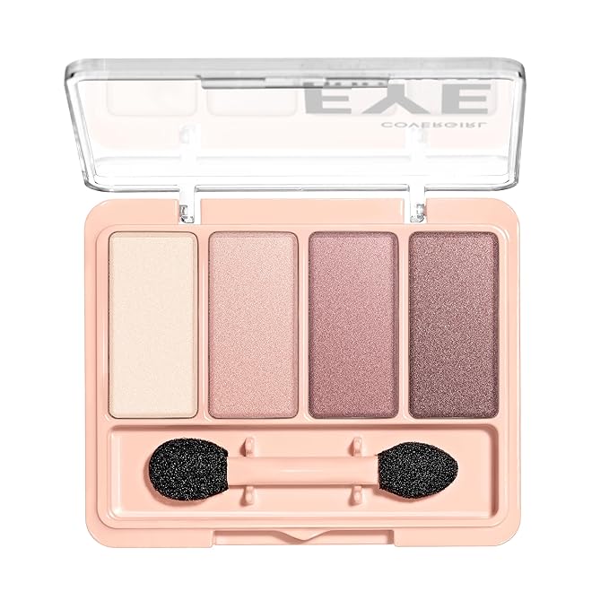 COVERGIRL - アイエンハンサー 4色アイシャドウ、シルクのようなシアーなつけ心地、両端アプリケーター付き、100%クルエルティフリー