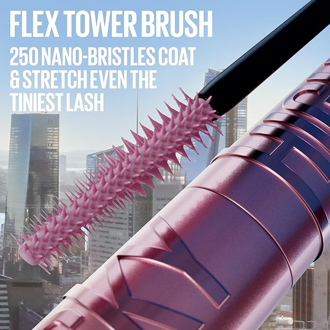 Maybelline Lash Sensational Sky High Glitter Mascara, Diamond Effect Eye Makeup for Lashes and Brows, Washable, Space Diamond, 1 Count