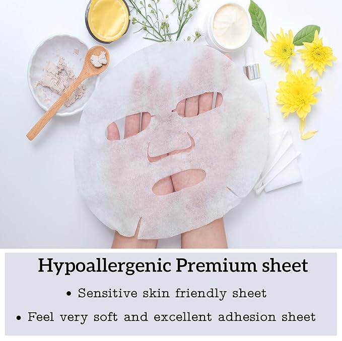 Vitamin C Collagen Firming Essence Face Mask Beauty Facial Mask Sheet Mask Korea Skin Care Premium Quality (8 pack)