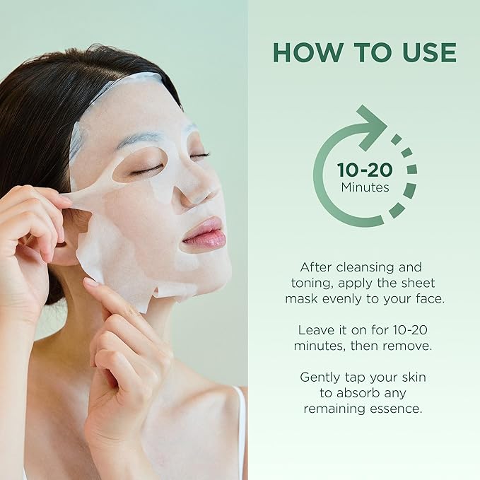 SKIN1004 Madagascar Centella Tea-Trica Relaxing Mask, Face Mask Skincare for Oily & Blemish Prone Skin, Soothing & Calming Relief Care for Sebum & Impurities, Korean Skin Care, 0.84 fl oz / 25ml * 5ea