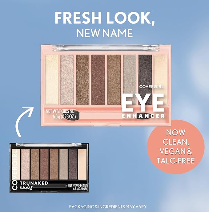 COVERGIRL アイエンハンサー アイシャドウ パレット、805 ヌード（パッケージは変更される場合があります）