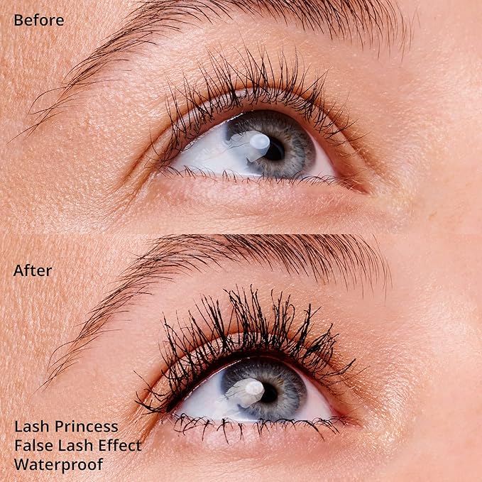 essence | ラッシュプリンセス false lash エフェクト マスカラ ウォータープルーフ | ヴィーガン & クルエルティフリー | 長さとボリューム (1個)