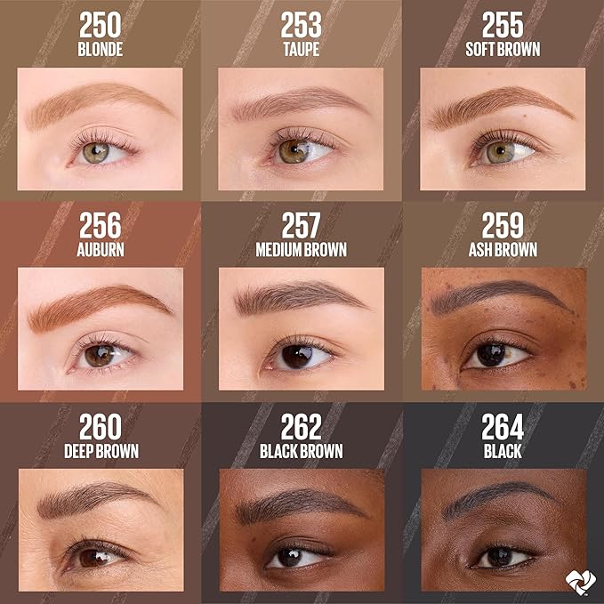Maybelline Express Brow Ultra Slim Eyebrow Makeup, Brow Pencil with Precision Tip and Spoolie for Defined Eyebrows, Blonde, 1 Count, Packaging May Vary