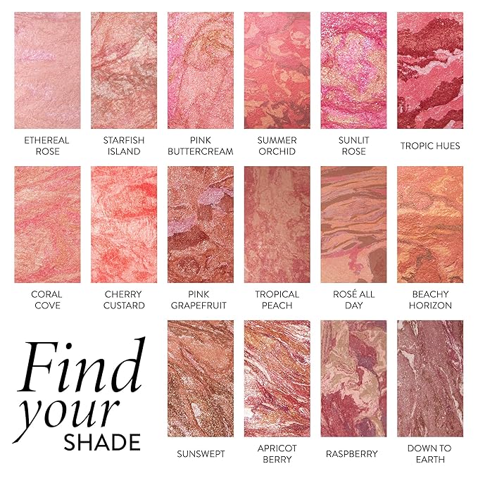 LAURA GELLER NEW YORK Baked Blush-n-Brighten Marbleized Blush - Sunswept - Creamy Lightweight - Satin Finish (Pack of 2)