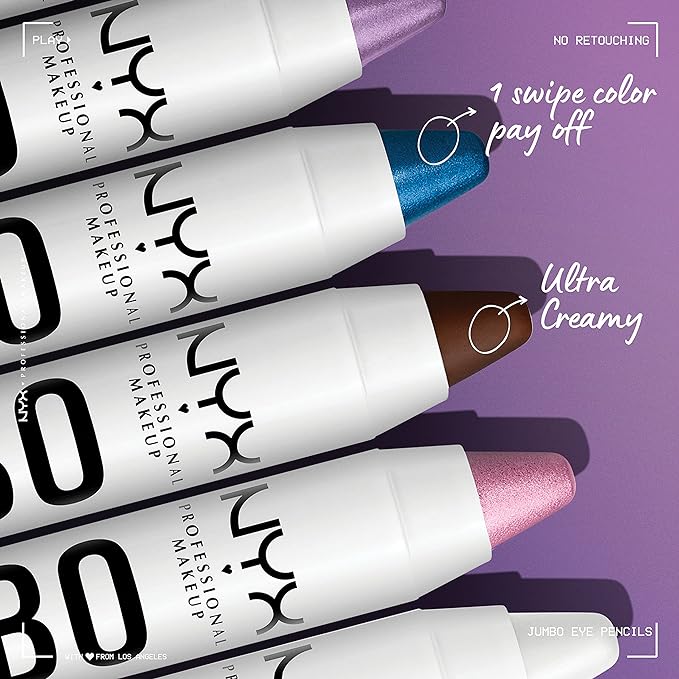 NYX PROFESSIONAL MAKEUP Jumbo Eye Pencil, Blendable Eyeshadow Stick & Eyeliner Pencil - Macaroon (Mint)