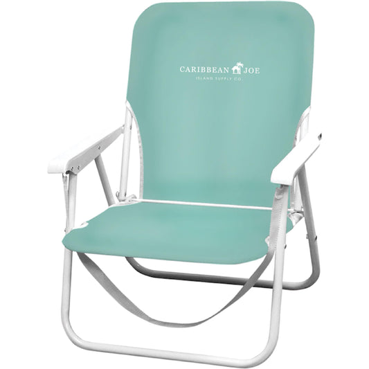 Caribbean Joe Folding Beach Chair 1 Position Lightweight and Portable Foldable Outdoor Camping Chair with Carry Strap Mint